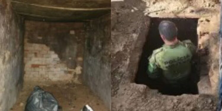 Um dos bunkers na região de mata de Icaraíma, no Paraná.