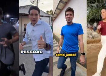 Os candidatos Miguel Coelho (UB), Silvio Costa Filho (Republicanos), João Campos (PSB) e Raquel Lyra (PSD)