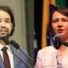 Os deputados Diogo Moraes (PSB) e Débora Almeida (PSDB)