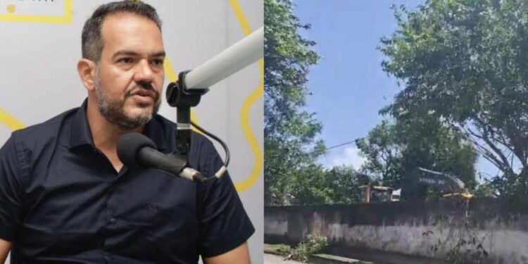 Secretário de João Campos deixa local de derrubada de árvores após protesto da população