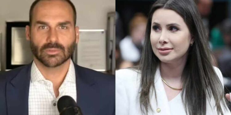 Eduardo Bolsonaro (PL-SP) e Caroline de Toni (PL-SC)