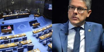 O senador Alessandro Vieira (MDB-SE), relator da PEC