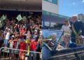 Lula passou em revista às tropas a bordo do Rolls Royce presidencial