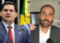 Davi Alcolumbre ataca Eduardo Bolsonaro e promete reagir a críticas