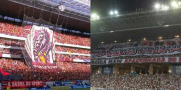 O recorde da Arena é da torcida rubro-negra, que ao vê-lo ameaçado tenta sabotar torcida tricolor