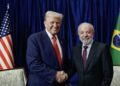 O presidente Lula e o americano Donald Trump