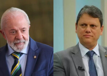 Lula (PT) e Tarcísio de Freitas (Republicanos)