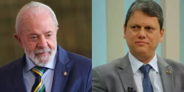 Lula (PT) e Tarcísio de Freitas (Republicanos)