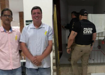 José Gilson, presidente da IGPN, e Júlio César, diretor financeiro (esq. p/ dir.)