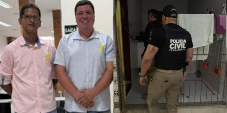 José Gilson, presidente da IGPN, e Júlio César, diretor financeiro (esq. p/ dir.)