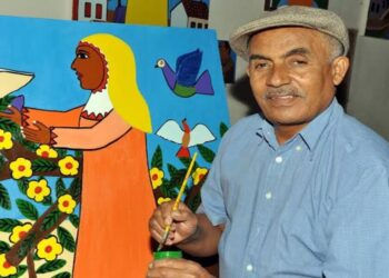 Desde a década 1690, Waldomiro de Deus vive de sua arte