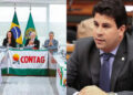 Aristides Veras é irmão do deputado federal Carlos Veras (dir.)