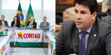 Aristides Veras é irmão do deputado federal Carlos Veras (dir.)