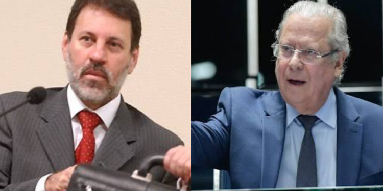 Delúbio Soares e José Dirceu (esq. p/ dir.)