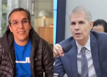 Sidônio Palmeira e empresário Francisco Kertész (esq. p/ dir.)