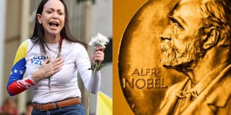 A líder da oposição venezuelana, María Corina Machado.