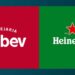 Ambev e Heineken disputam o mercado de cervejaria.