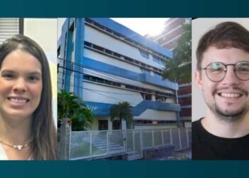 A coordenadora de Controle Interno da Arpe, Marcela de Freitas, e o coordenador de TI, Luiz de Freitas Neto.