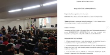 Requerimento Administrativo direcionado à Mesa Diretora do Conselho Deliberativo.