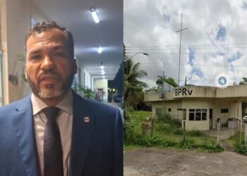 Advogado Ferreira Filho (esq.) representa o subtenente