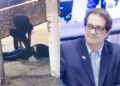 Câmera de segurança mostra casal roubando o advogado Luiz Fernando.