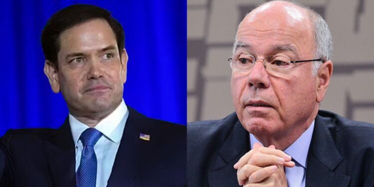 Marco Rubio
Secretário dos EUA e Mauro Vieira
Ministro do BR