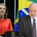 Ministra Gleisi Hoffmann e o Presidente Lula (PT)