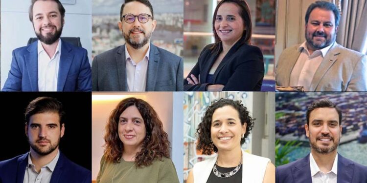 André Teixeira, Guilherme Cavalcanti, Mauricelia Montenegro, João Salles, Rodolfo Pinto, Dani Britto, Rayane Aguiar e Armando Bisneto (Esq. p/ dir)