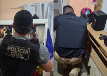 Durante a ação policial, o investigado tentou fugir pelos telhados