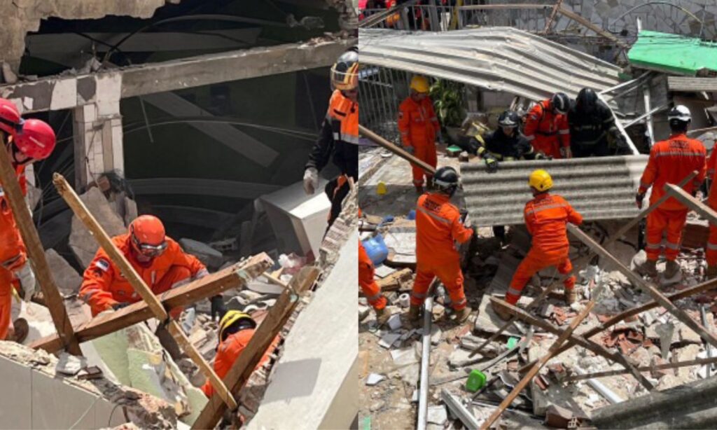 Tragédia em Olinda, desabamento de casas mata 1 e deixa 4 feridos