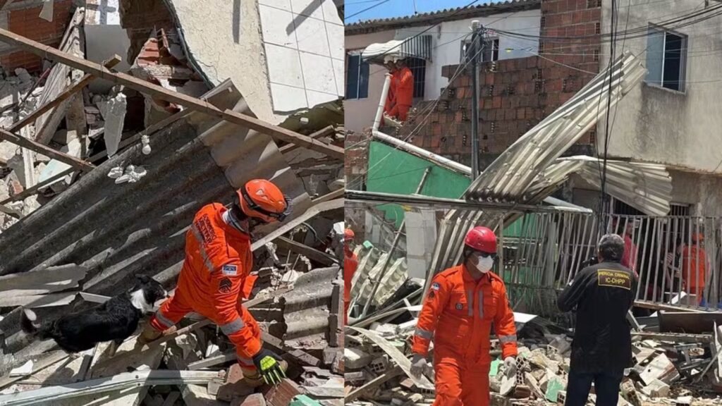 Explosão atinge oito casas, mata duas pessoas e deixa cadeirante desaparecido