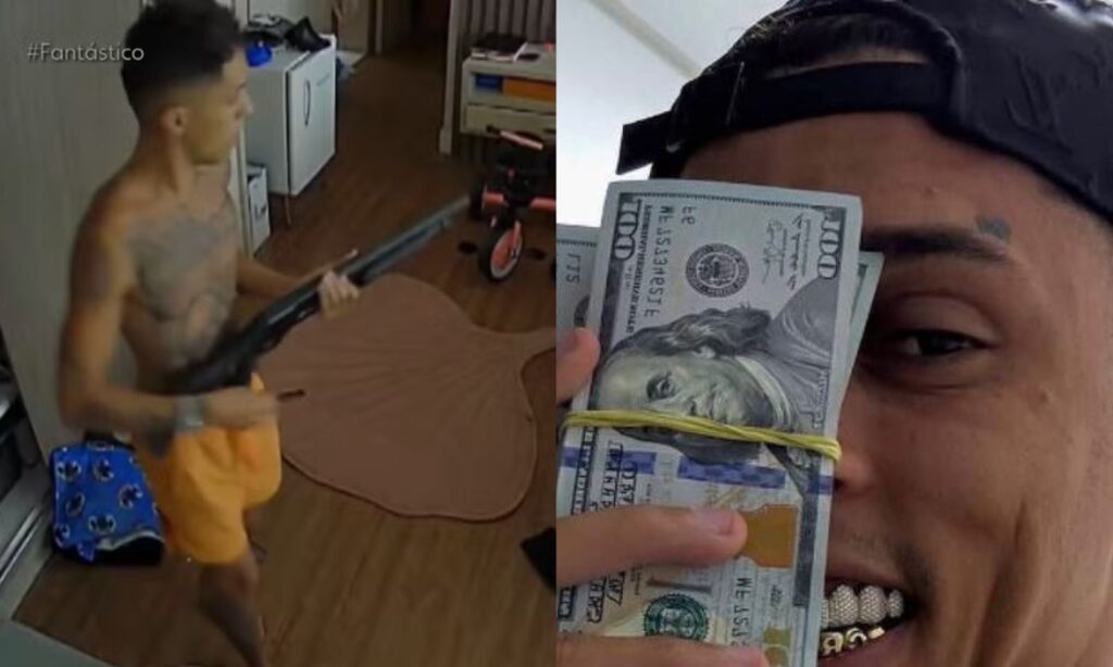 Buzeira reage à chegada da PF em sua casa e pega espingarda