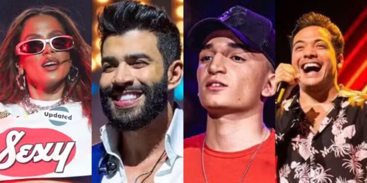 Anitta, Gusttavo Lima, João Gomes e Wesley Safadão