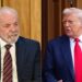 O presidente Lula e o americano Donald Trump