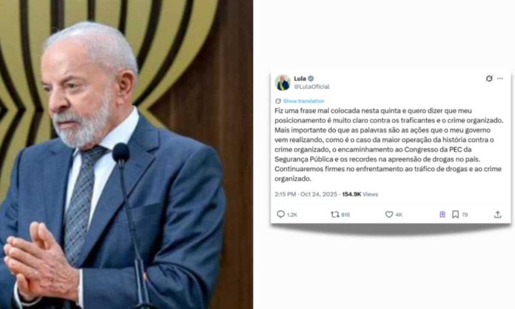 Após declaração polêmica Lula diz que fez uma “frase mal colocada”