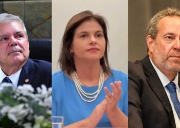 Da esq para dir. Ricardo Paes Barreto, Priscila Krause e Álvaro Porto