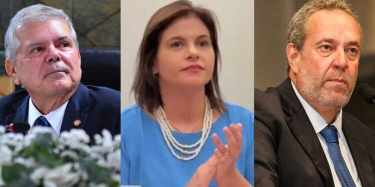 Da esq para dir. Ricardo Paes Barreto, Priscila Krause e Álvaro Porto