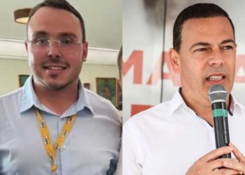 O prefeito Henrique Gois (PSD) de Paranatama e o prefeito de Garanhuns Sivaldo Albino (PSB)