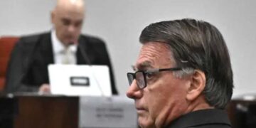 Jair Bolsonaro durante julgamento no STF