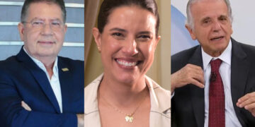 Da esq pra dir. O presidente Bruno Veloso, a governadora Raquel Lyra e o ministro José Mucio.