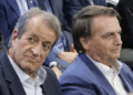 O presidente do PL, Valdemar Costa Neto, e o ex-presidente da República, Jair Bolsonaro.