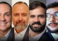 Luiz Mário Guerra, Melillo Dinis, Leonardo Dias e Guilherme Duarte