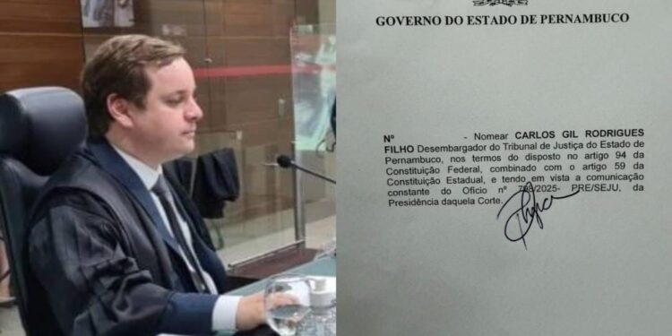 Carlos Gil Rodrigues Filho, novo desembargador do TJPE