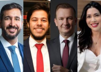Os advogados Yuri Azevedo Herculano, Victor de Lemos Pontes, Anthonio Araújo Jr. e Luana Guarino Medeiros (Esq. p/ Dir.)