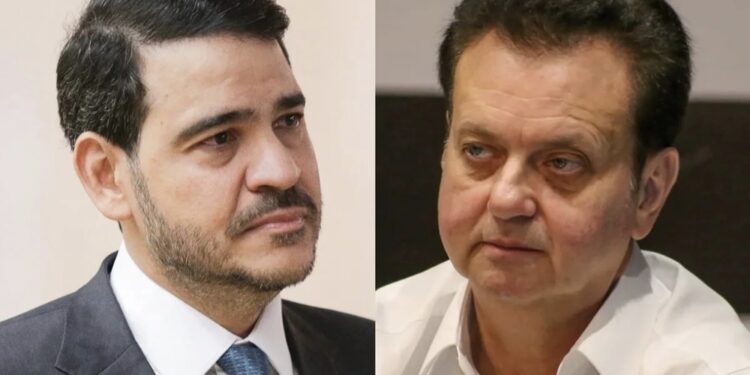 Advogado-geral da União, Jorge Messias, e o presidente do PSD, Gilberto Kassab