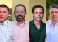 Altair Júnior, Paulo Pérez, Eduardo Petribu e Delmiro Gouveia (Da esq. p/ dir.)