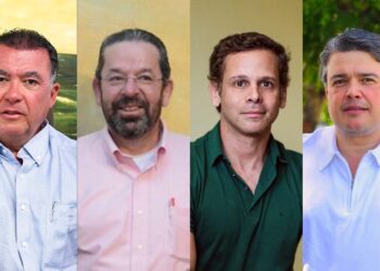 Altair Júnior, Paulo Pérez, Eduardo Petribu e Delmiro Gouveia (Da esq. p/ dir.)