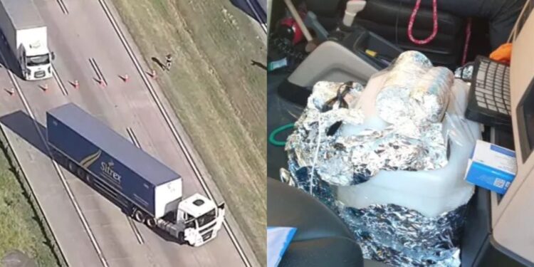 Motorista foi encontrado amarrado ao lado de artefatos, supostamente bombas