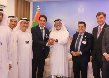 O ministro Silvio Costa Filho nos Emirados Árabes