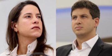 A governadora Raquel Lyra (PSD) e o prefeito João Campos (PSB)